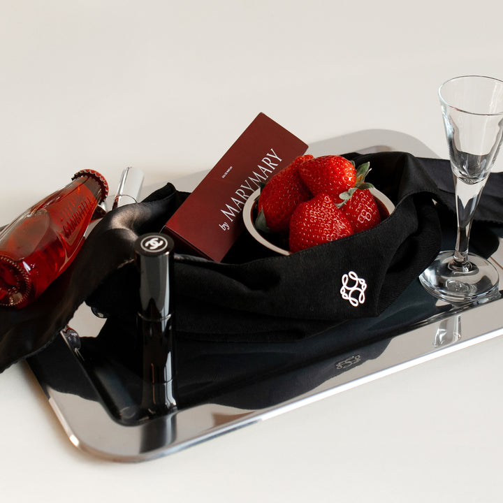 The Black Monogram Pouch