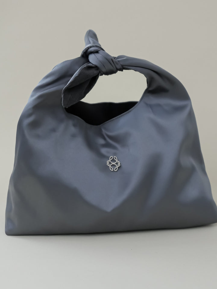 The Grey Monogram Pouch